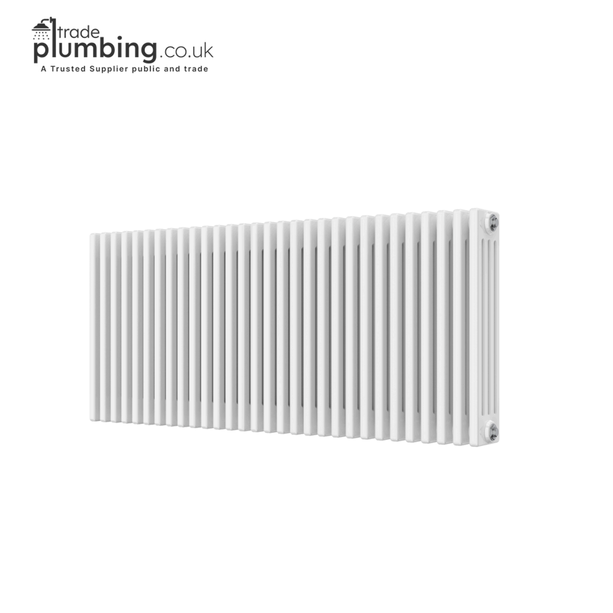 Trade Plumbing - Paragon 4 Column Horizontal Radiator - White