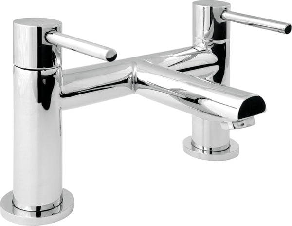 Methven Deva Insignia Brass Deck Mounted Bath Filler, Chrome