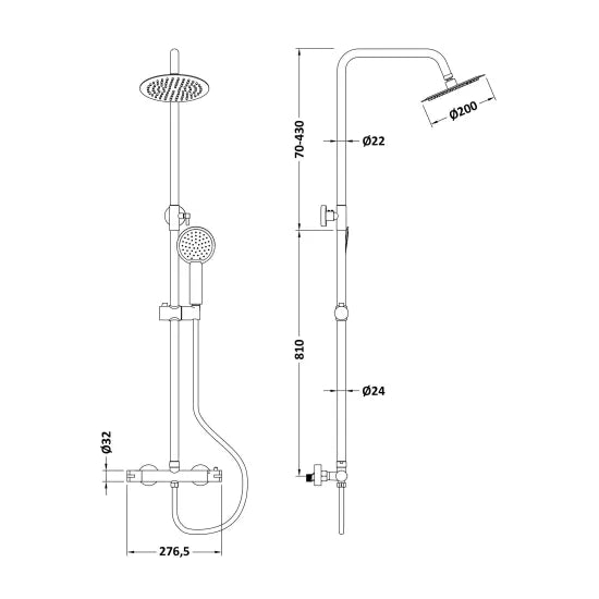 Nuie Bar Valve & Rigid Riser Kit