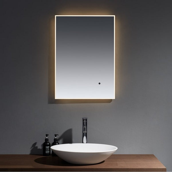 Kartell Tajo 800mm x 600mm Illuminated LED Mirror - Clear Glass