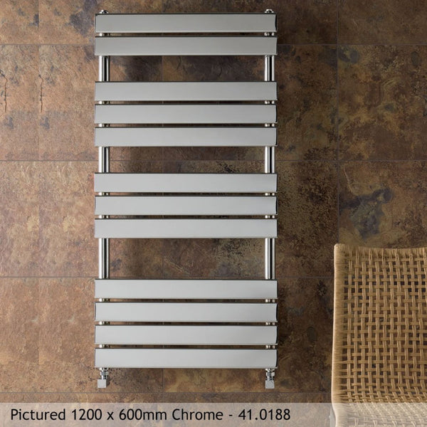 Eastbrook Staverton Tube on Tube Steel Chrome Vertical  Heated Towel Rails