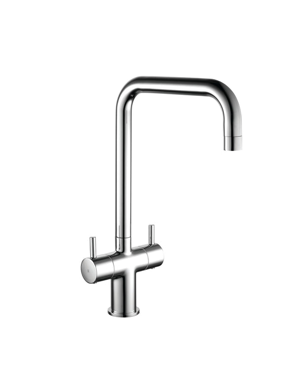 Kartell Mono Kitchen Sink Mixer Tap Deck Mounted, Polished Chrome