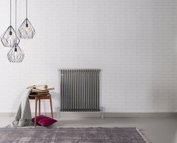 Kartell Laser Klassic Raw Metal Lacquer Steel Horizontal Column Radiators