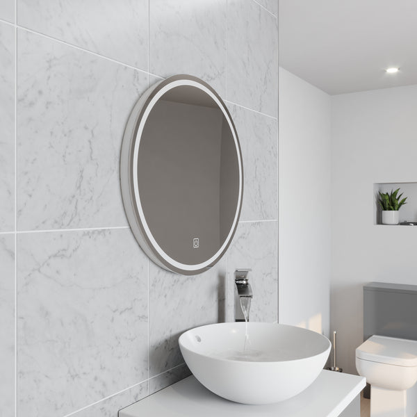 Kartell Vista Circular LED Bathroom Mirror 600mm Diameter