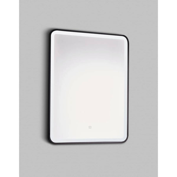 Kartell Nero Square LED Mirror 700mm x 500mm, Matt Black