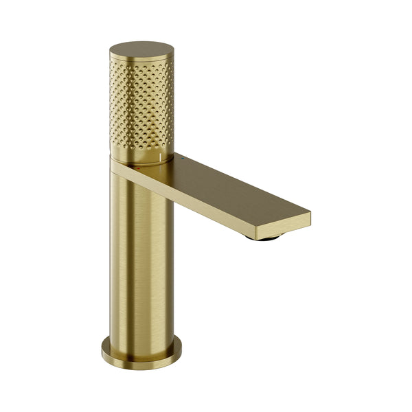 Hib Dotto Mono Basin Mixer - Brushed Brass