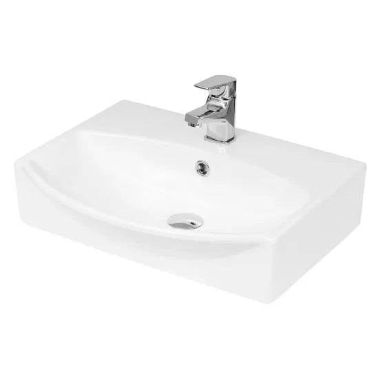 Nuie 1 Tap Hole 500mm Ceramic Wall Hung Basin
