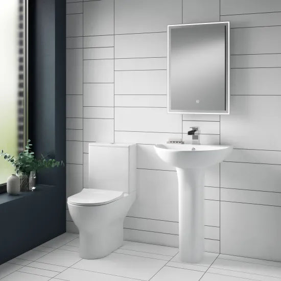 Nuie Freya 1 Tap Hole 550mm Basin & Pedestal