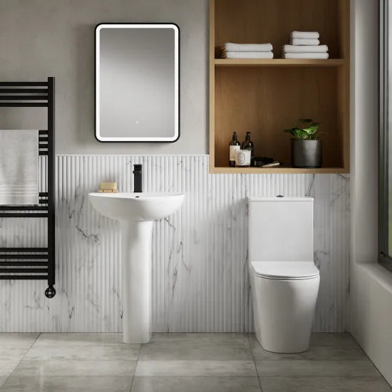 Nuie Fenton Rimless Pan, Cistern & Soft Close Seat