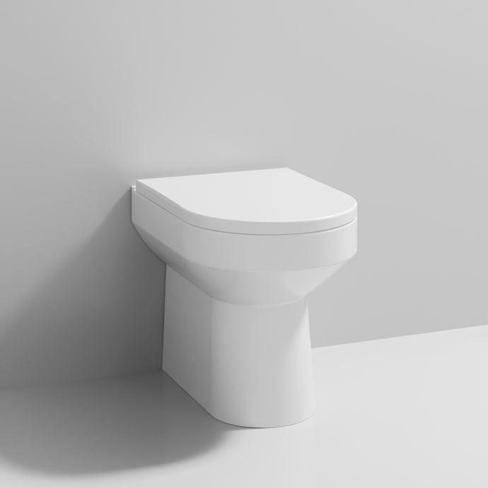 Nuie - Bathroom Package - Shingle Double Ended Back to Wall Bath & Panel, Ivo 2TH Basin & Pedestal, Harmony Back to Wall Pan