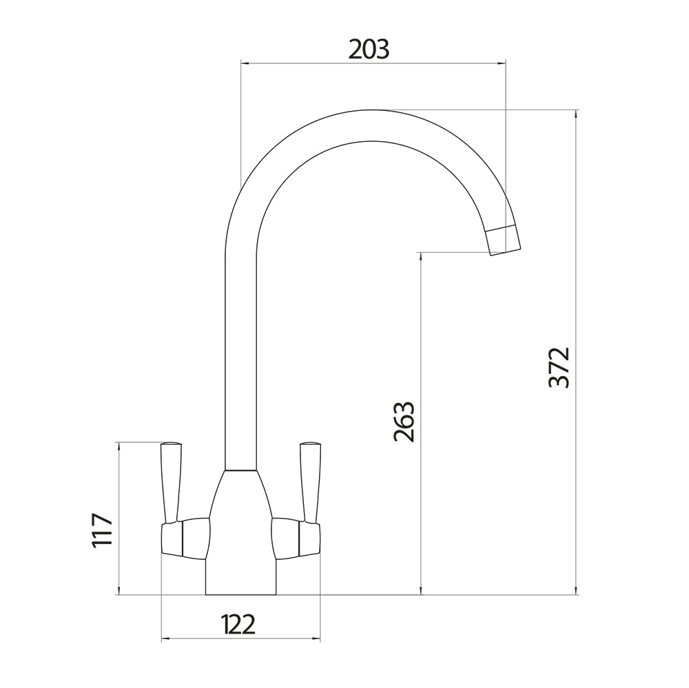 Scudo Marlo Kitchen Tap – Brushed Nickel