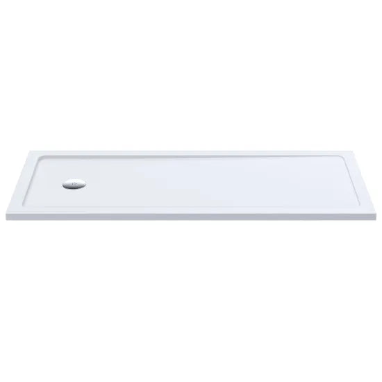 Nuie 1700 x 700mm White Slimline Bath Replacement Shower Tray