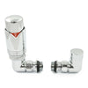 Plumbers Choice Realm Corner TRV Chrome Wheelhead & Lockshield