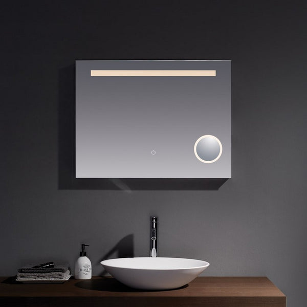 Kartell Cabrera 600mm x 800mm Illuminated LED Mirror - Clear Glass