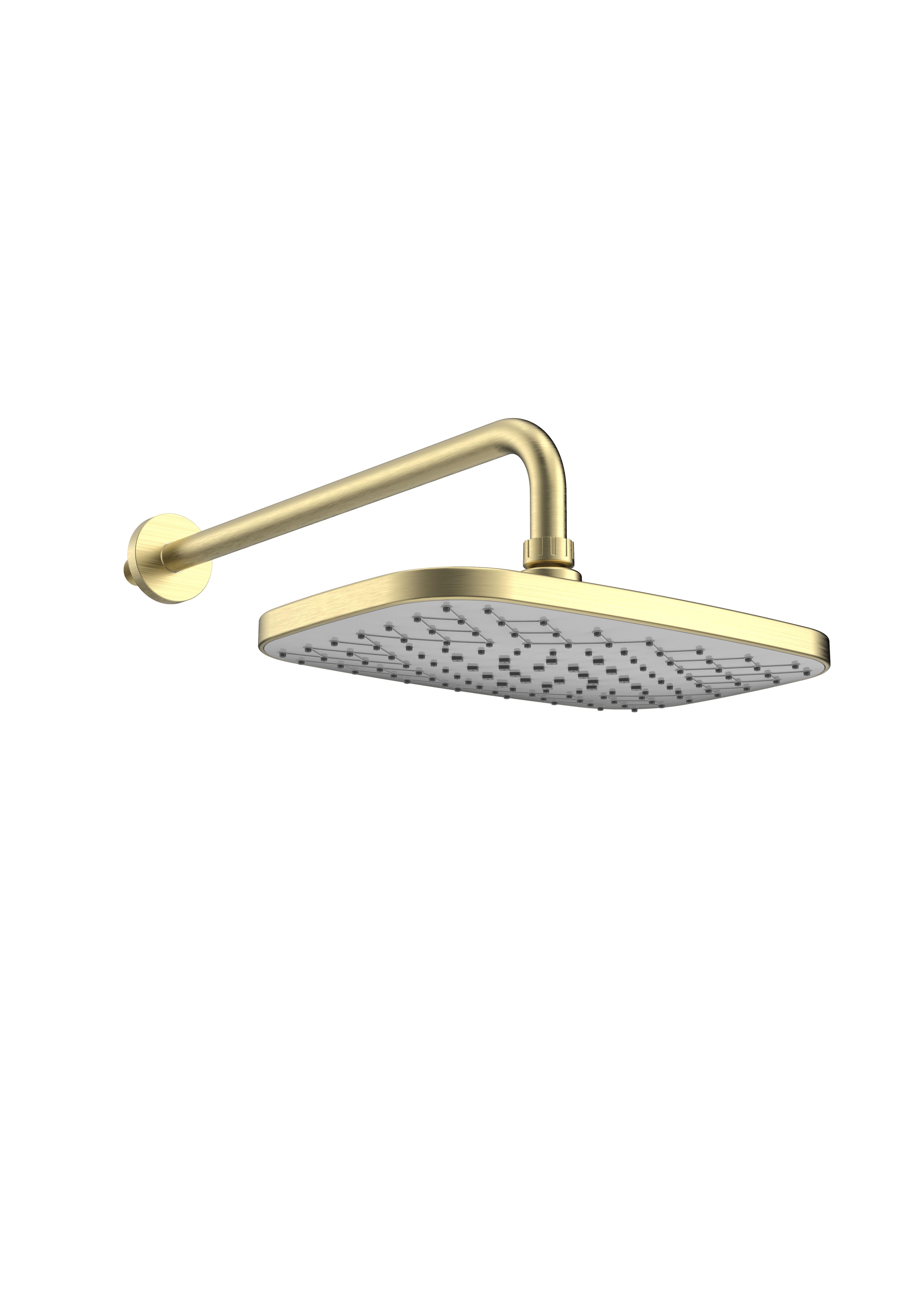 Kartell Kolt Fixed Head and Arm Brushed Brass