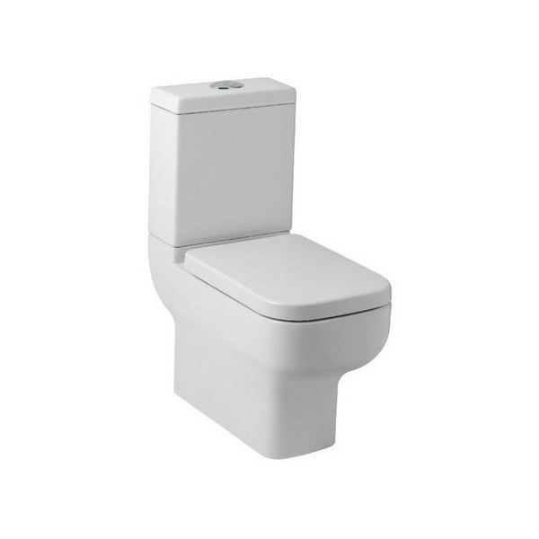 Kartell Trim Ceramic Closed Couple Toilet WC Pan With Cistern & Soft Close Seat