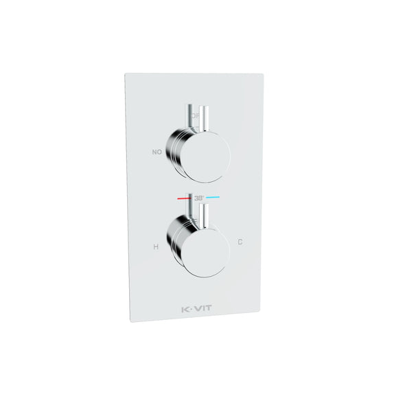 Kartell Plan Thermostatic Concealed Mixer Shower With Adjustable Slide Rail Kit
