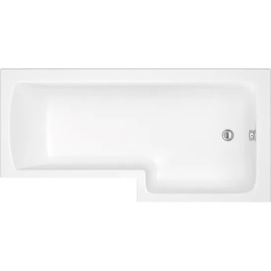 Meravo Berg 1500mm Right Hand L Shaped Shower Bath