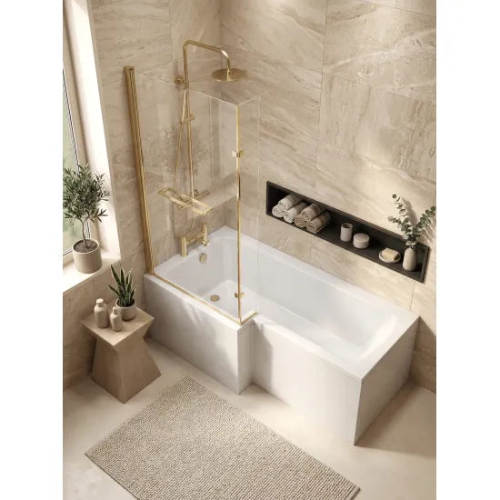 Synergy Berg 1700mm Left Hand L Shaped Shower Bath