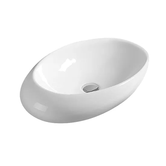 Meravo Classico 490mm Ceramic Oval Vessel Basin