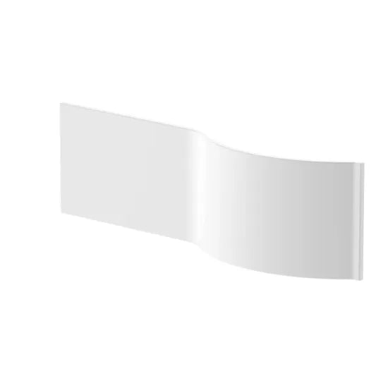 Synergy Zeya 1700mm P-Shaped Acrylic Front Bath Panel – European White