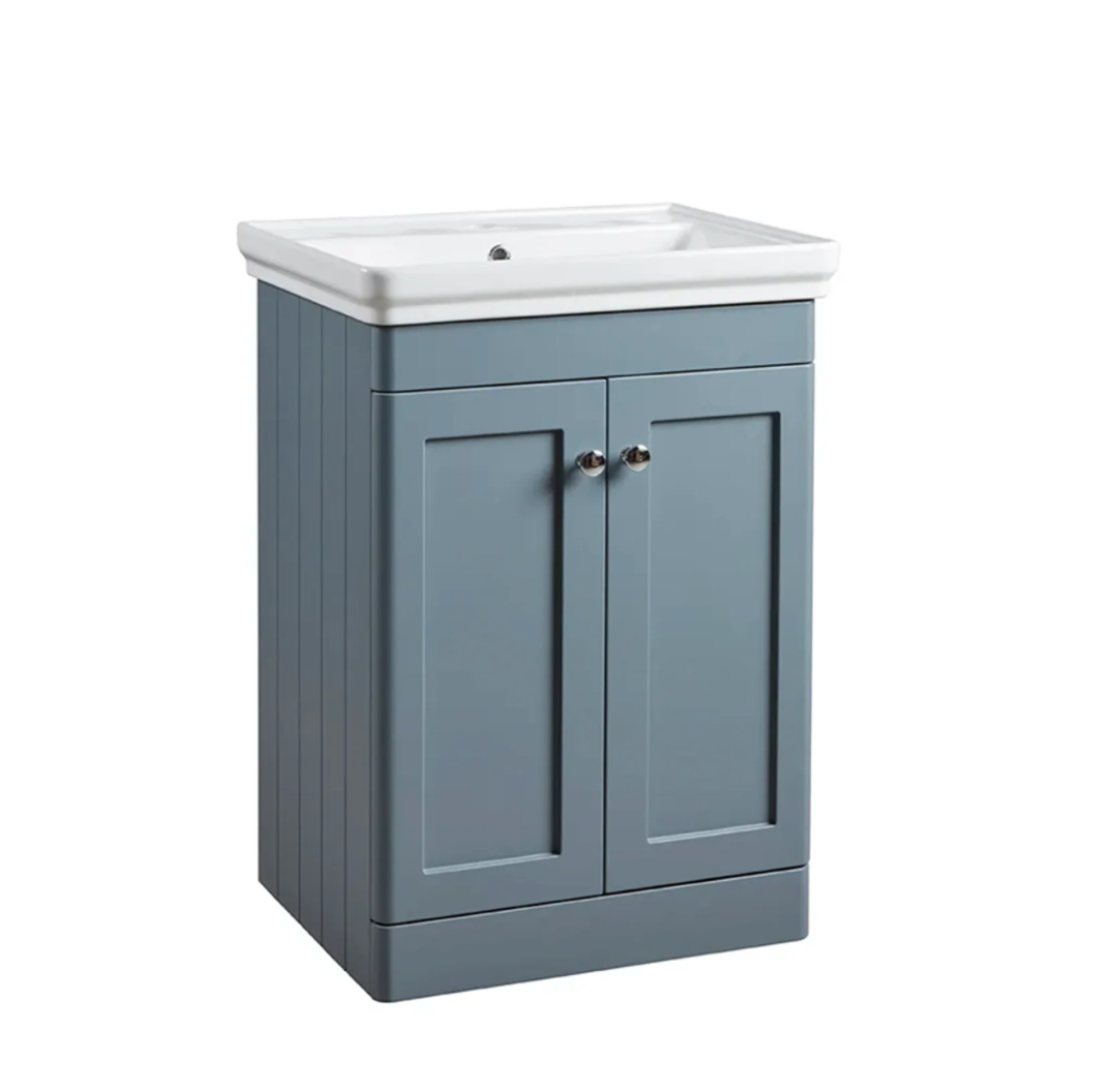 Tavistock - Marston Floor Standing Vanity Unit - Matt Paper White