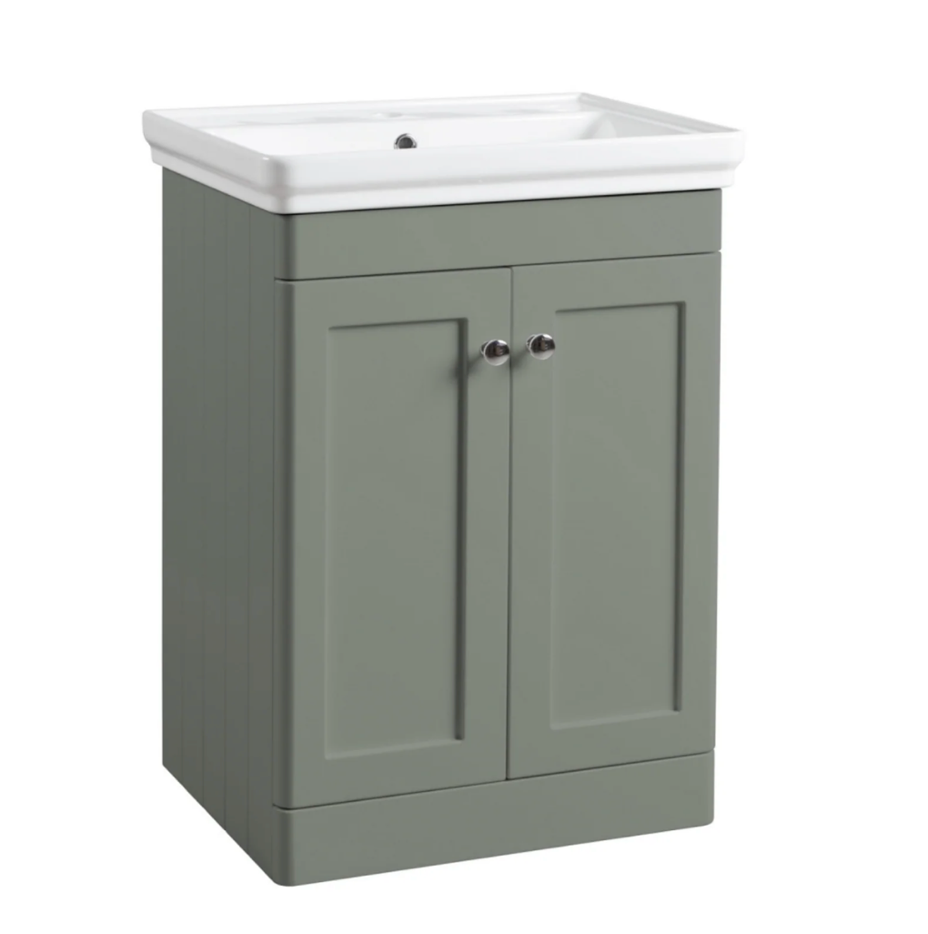 Tavistock - Marston Floor Standing Vanity Unit - Matt Paper White