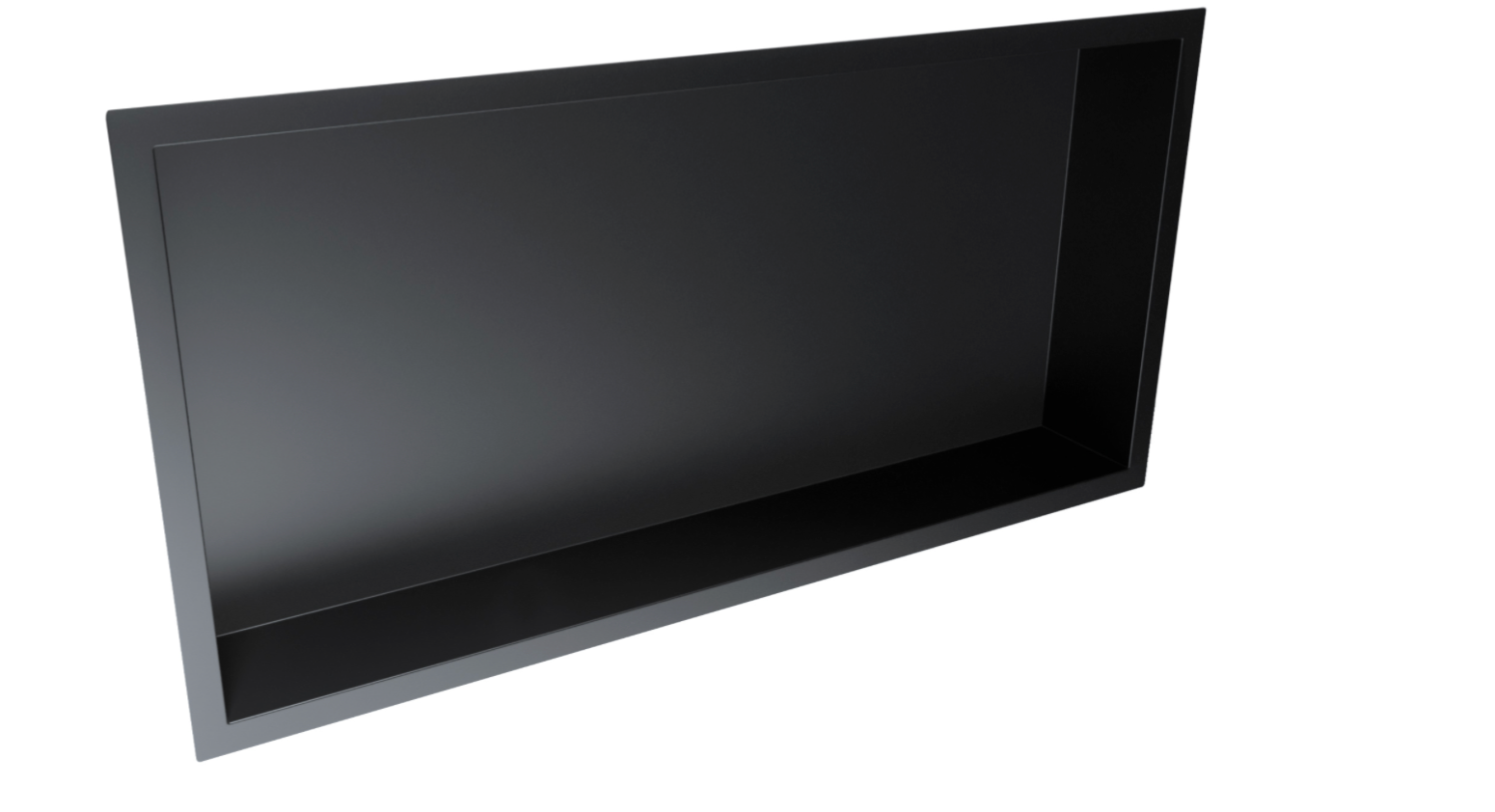 Scudo - Inset Shower Niche - Matt Black