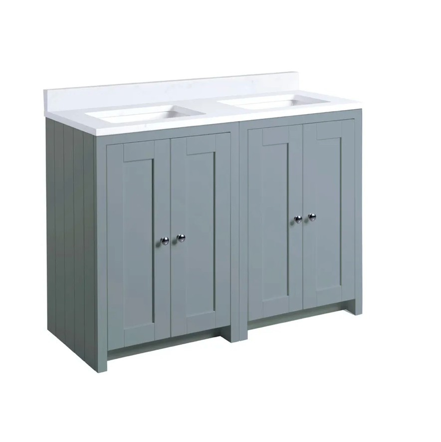 Tavistock - 1200 Underslung Vanity Unit - Linen White