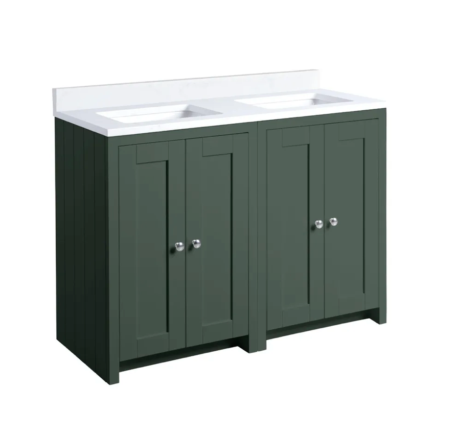 Tavistock - 1200 Underslung Vanity Unit - Linen White