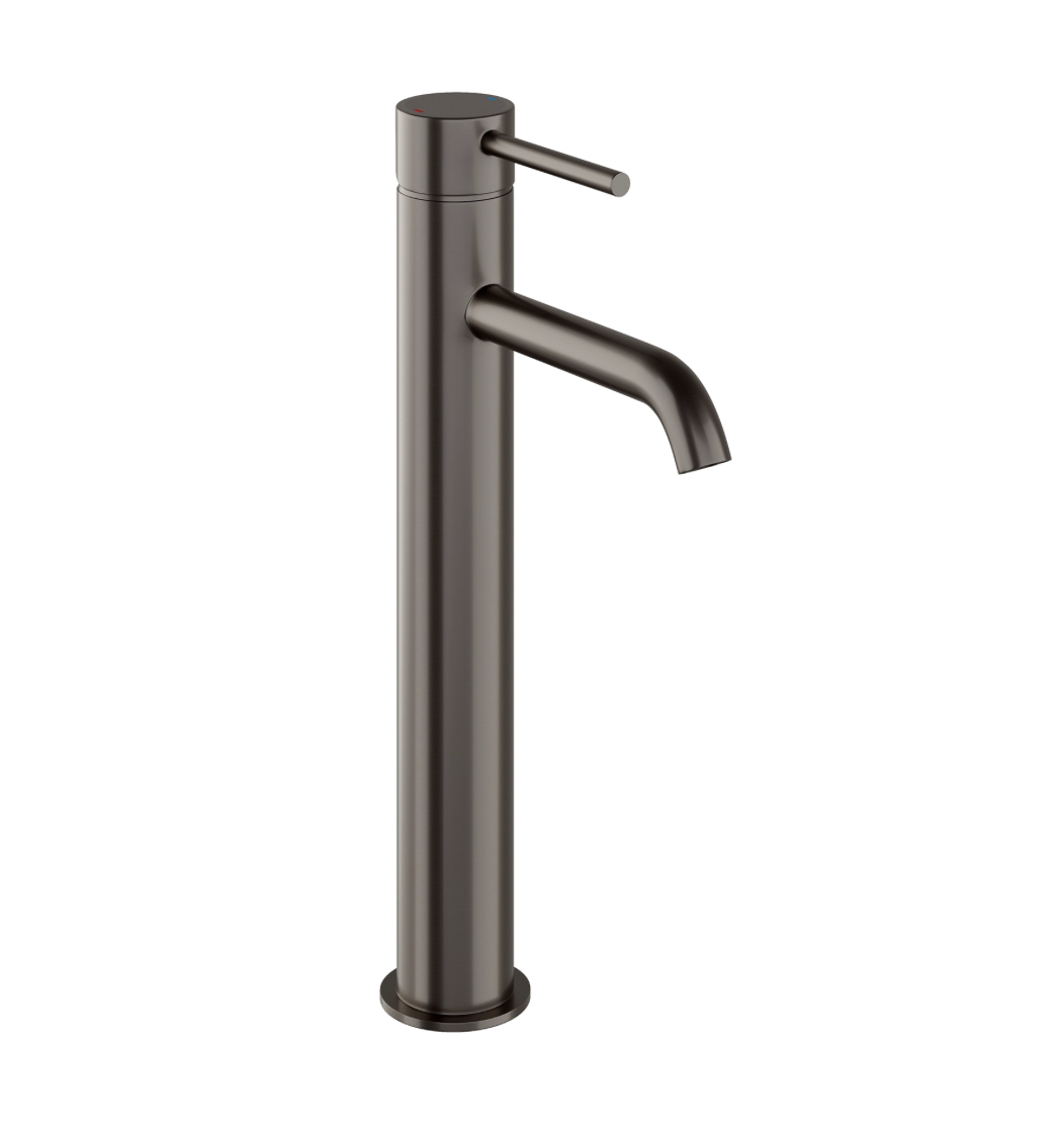 Hib - Atlas Tall Mono Mixer - Brushed Brass