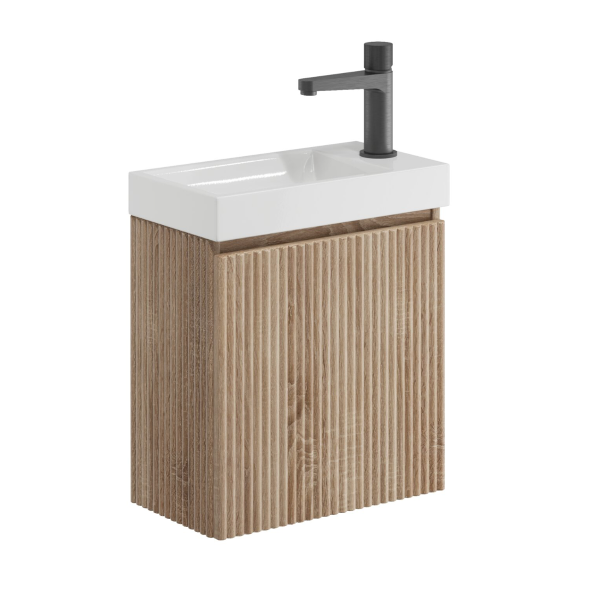 Scudo - Linea Cloakroom Vanity Unit - Sonoma Oak