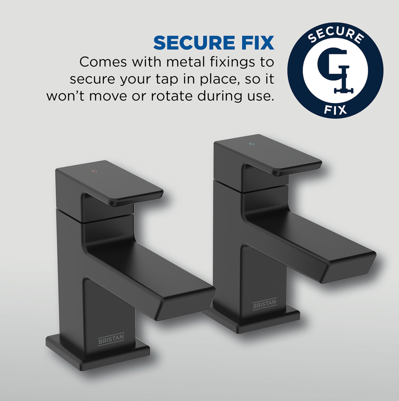 Bristan - Cobalt Bath Taps - Matt Black