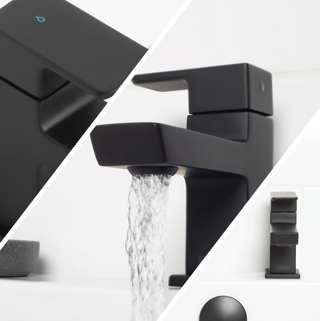 Bristan - Cobalt Bath Taps - Matt Black