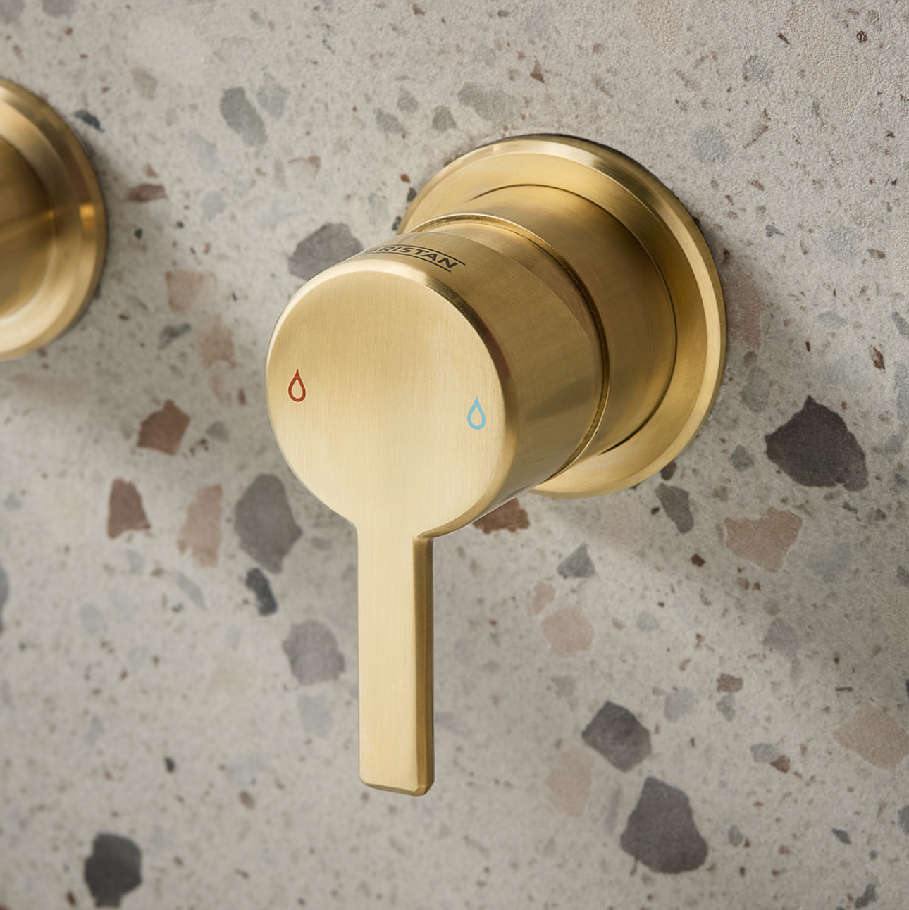 Bristan - Altum 2 Taphole Wall Mounted Basin Mixer - Brushed Brass