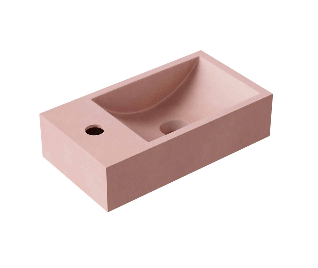Hib - Entero Concrete Vessel Basin - Cobalt Blue