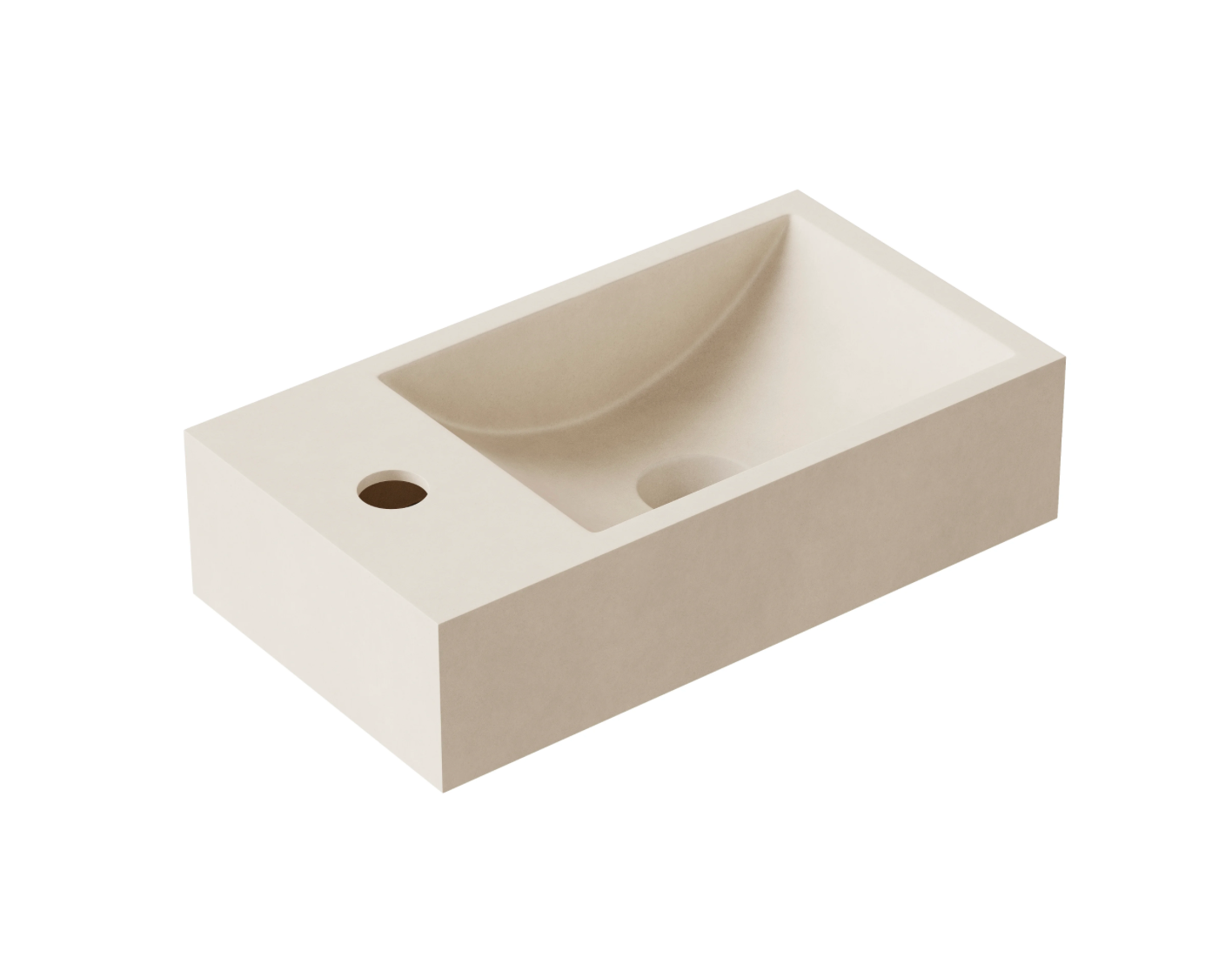 Hib - Entero Concrete Vessel Basin - Cobalt Blue