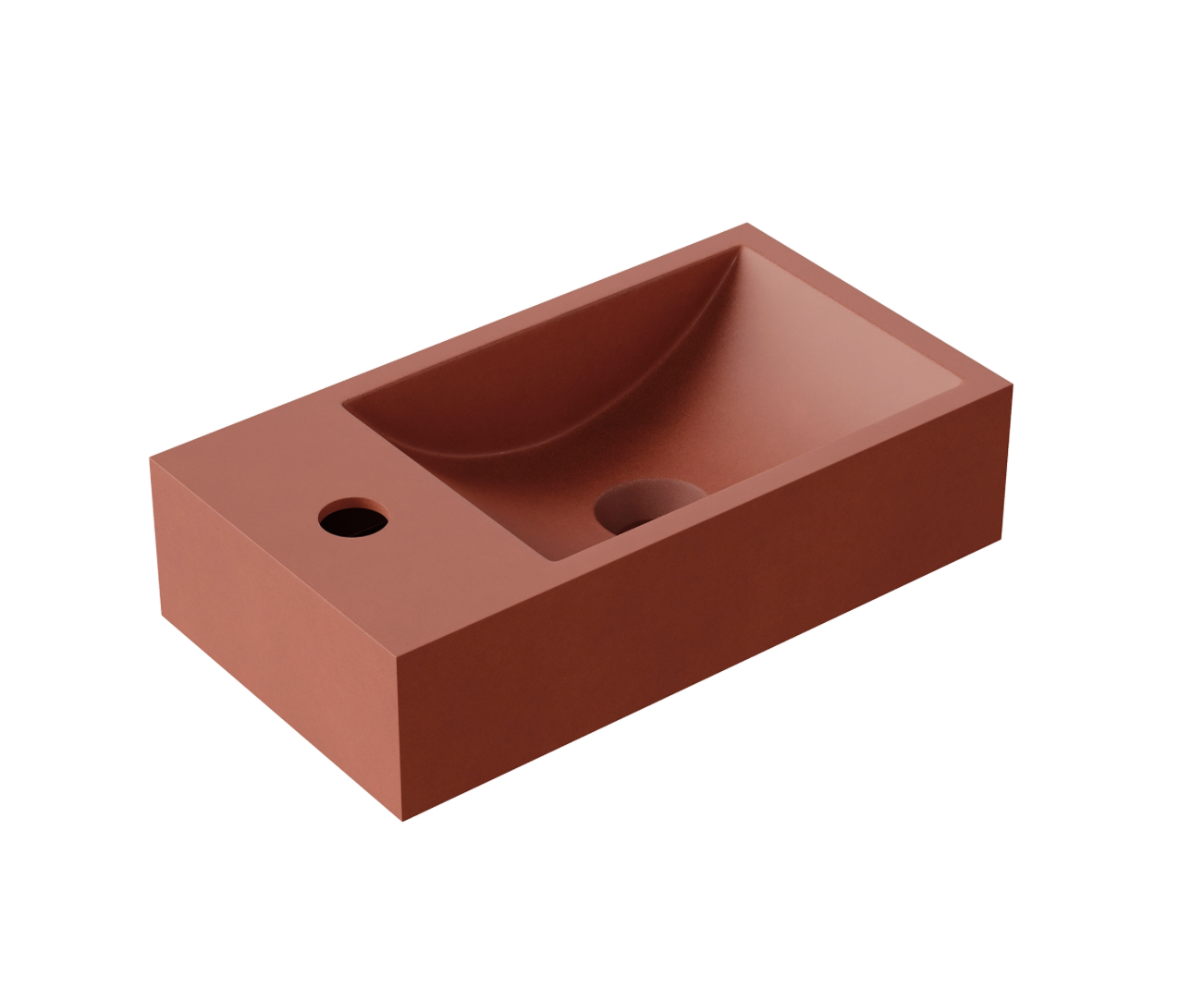 Hib - Entero Concrete Vessel Basin - Cobalt Blue