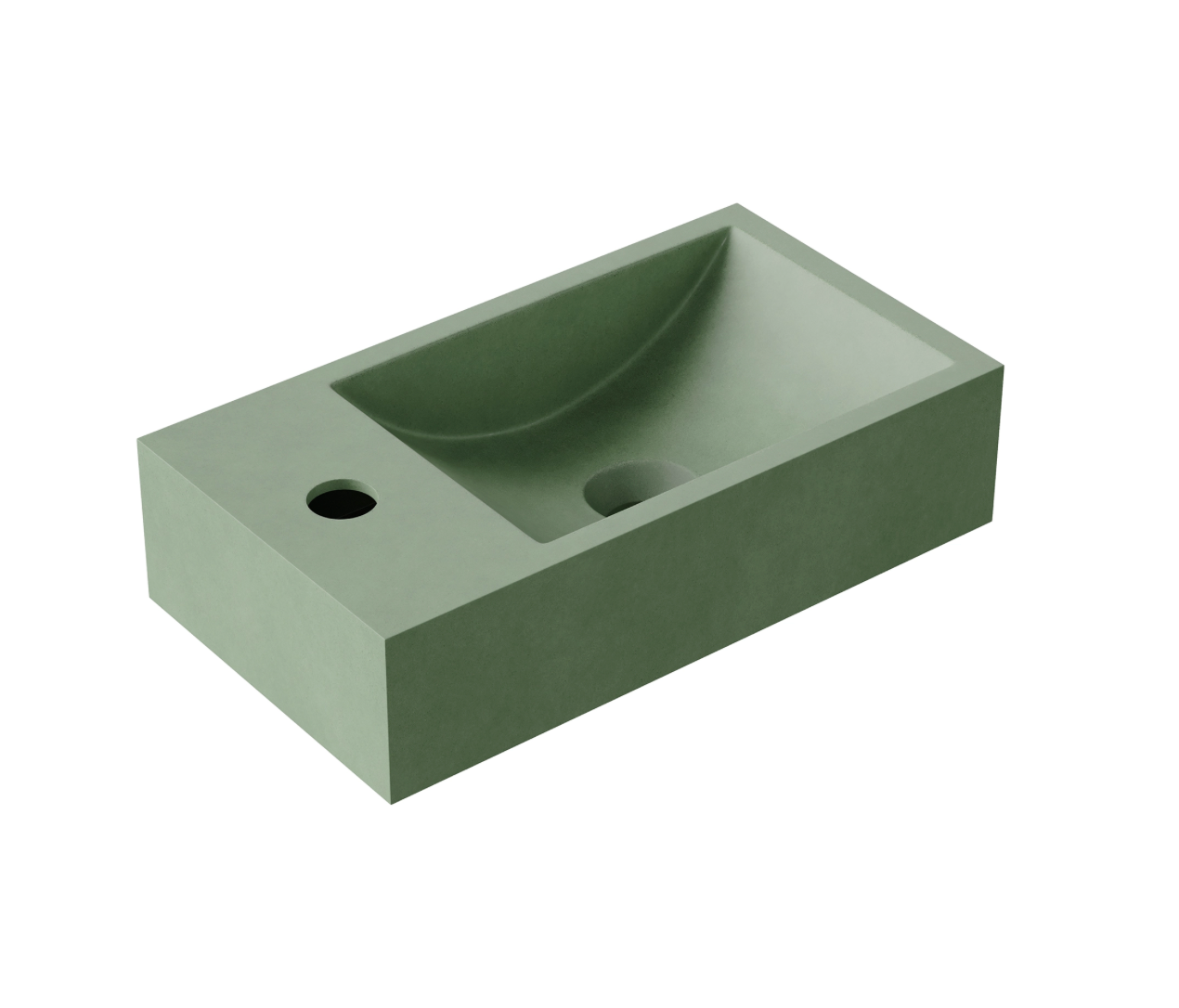 Hib - Entero Concrete Vessel Basin - Cobalt Blue