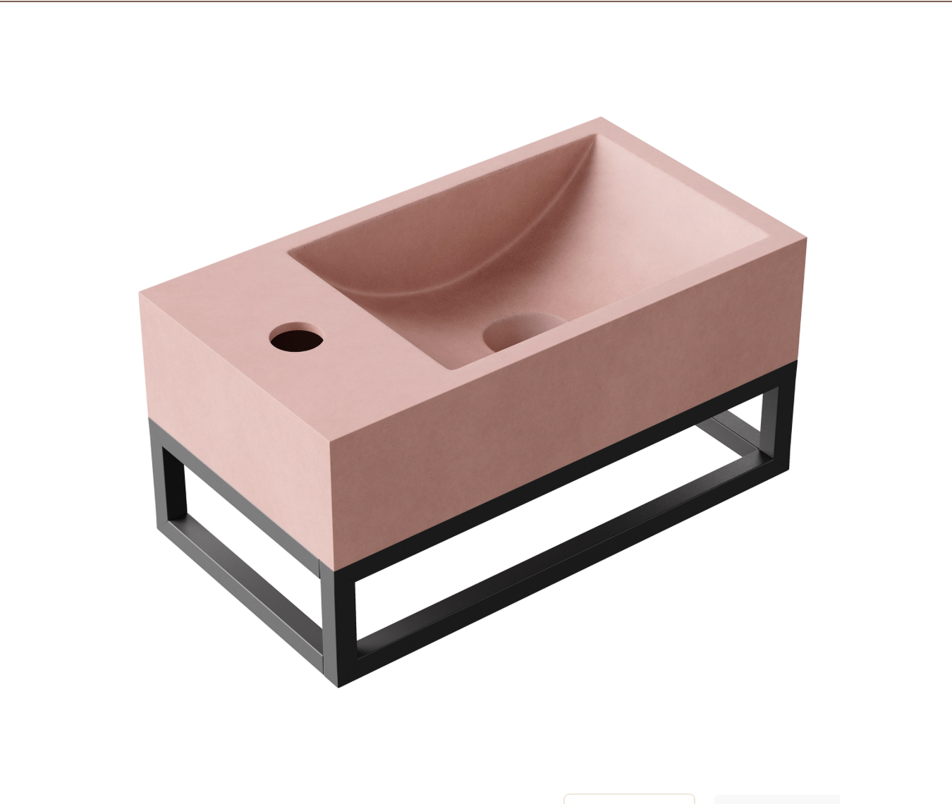 Hib - Entero Concrete Vessel Basin - Cobalt Blue