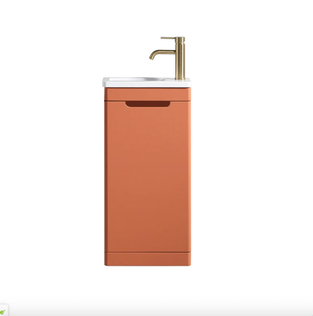 Tailored Bathrooms - Acerra 400mm Cloakroom Vanity & Basin - Bruciata Orange