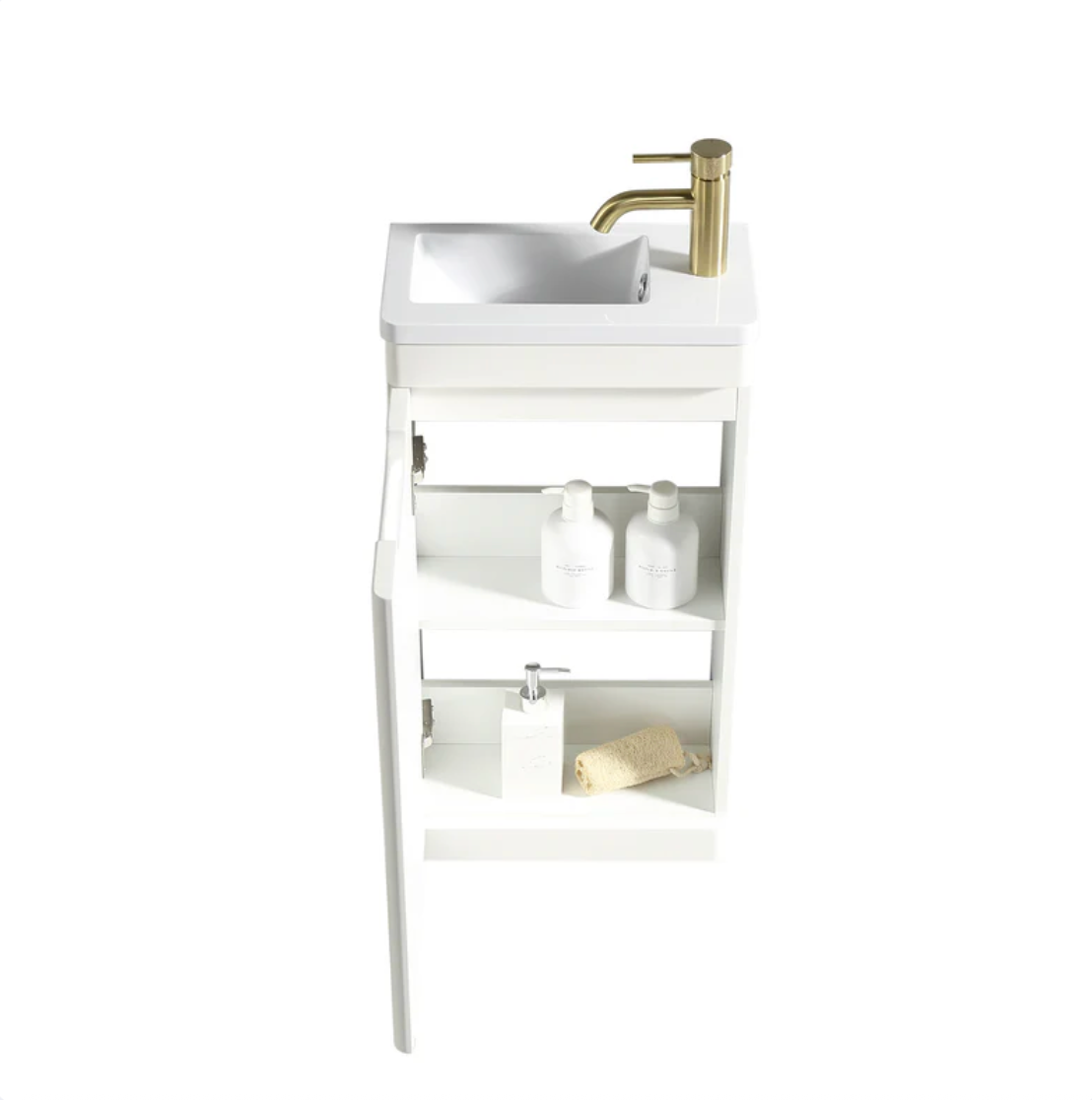 Tailored Bathrooms - Acerra 400mm Cloakroom Vanity & Basin - Silk White