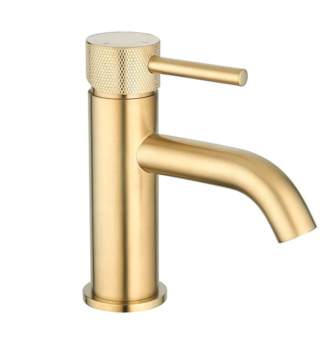 Tailored Bathrooms - Redondo Round ECO Control/Cold Water Start Basin Mixer - Matt Black