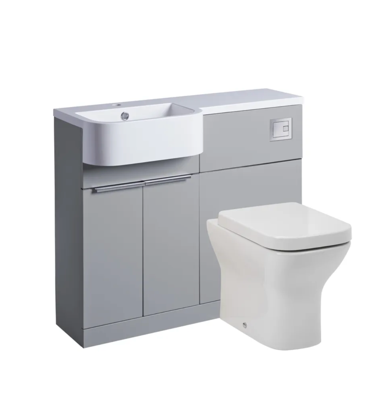 Tavistock - Match Toilet & Vanity Combined Furniture Unit - Gloss Clay