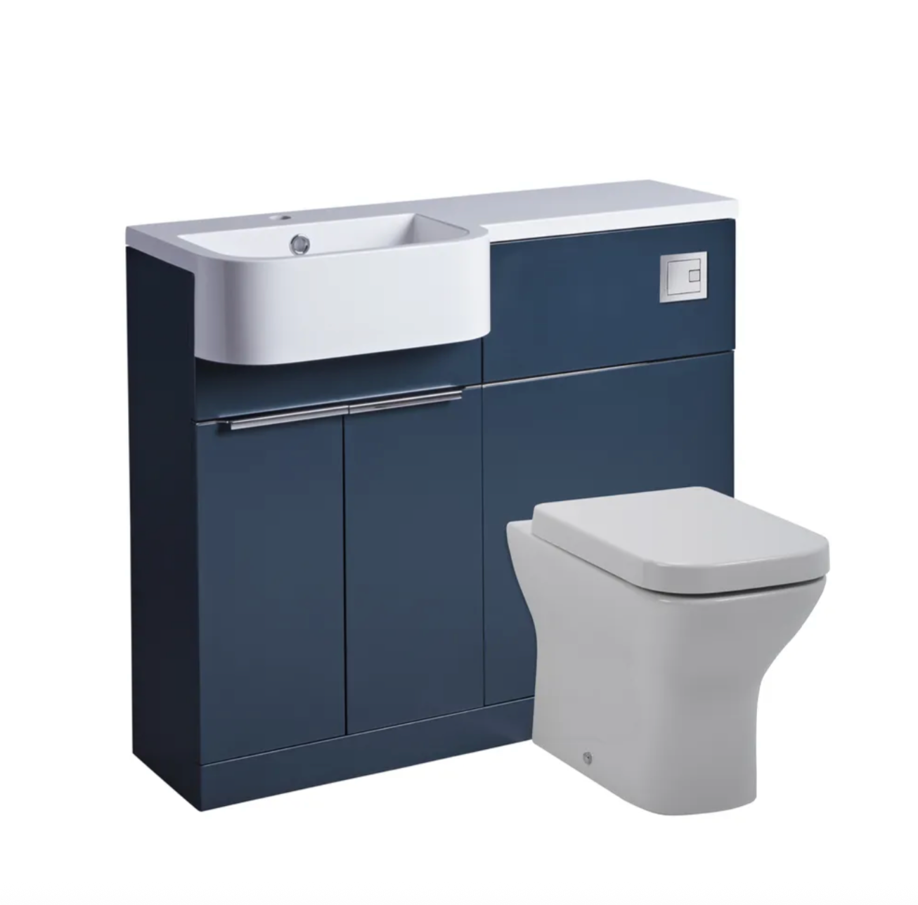 Tavistock - Match Toilet & Vanity Combined Furniture Unit - Gloss Clay