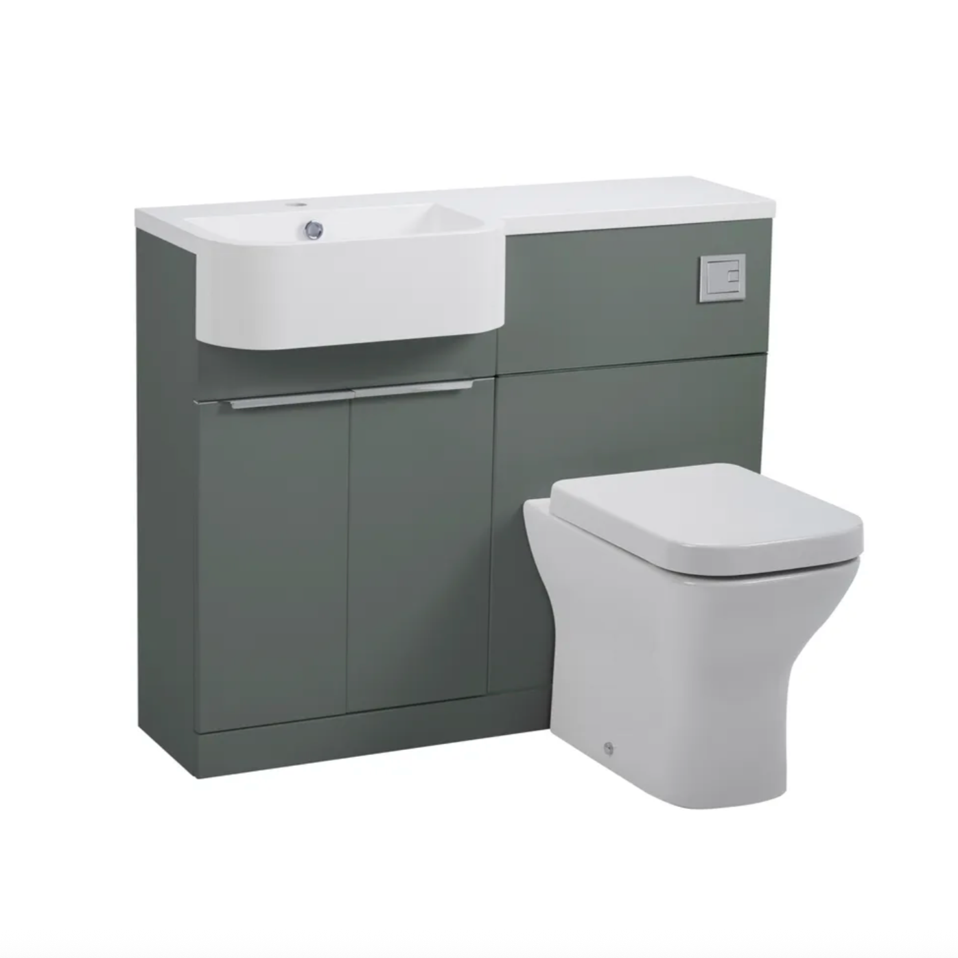Tavistock - Match Toilet & Vanity Combined Furniture Unit - Gloss Clay
