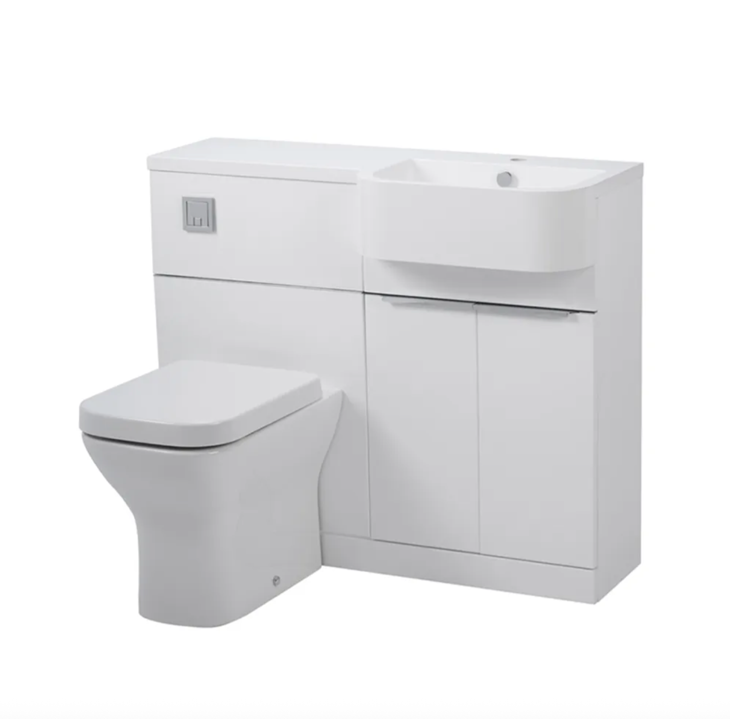 Tavistock - Match Toilet & Vanity Combined Furniture Unit - Gloss Clay