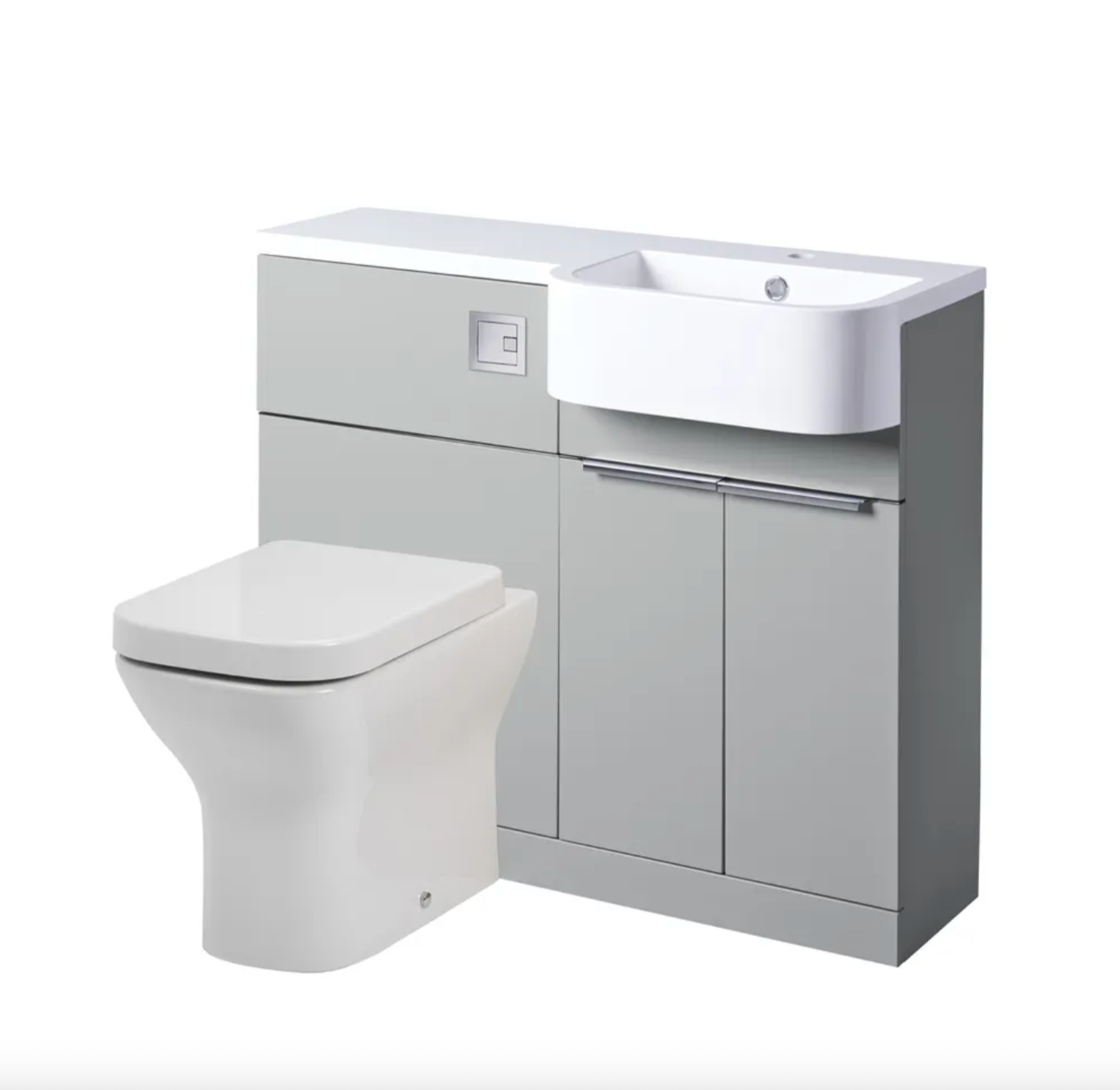 Tavistock - Match Toilet & Vanity Combined Furniture Unit - Gloss Clay