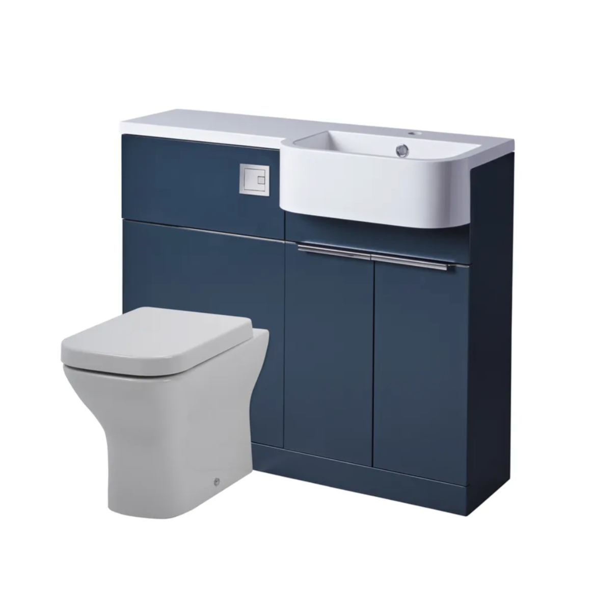 Tavistock - Match Toilet & Vanity Combined Furniture Unit - Gloss Clay