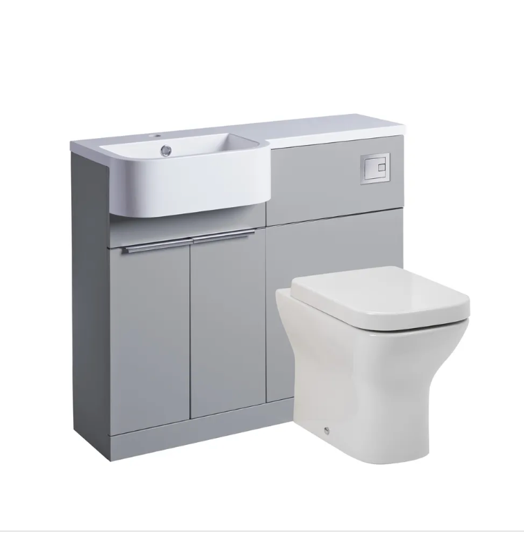 Tavistock - Match Toilet & Vanity Combined Furniture Unit - Matt Viridian Green